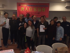 22 Spring tenants and Mahfar Tenants Coalition celebrating their victory!